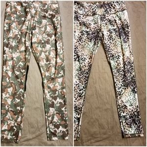 MP Reversible Leggings Camo Cheetah Print L